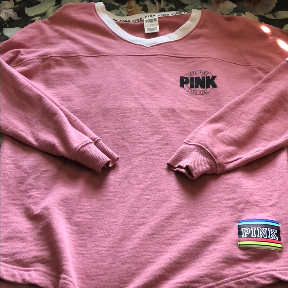 Pink Varsity Long Sleeve